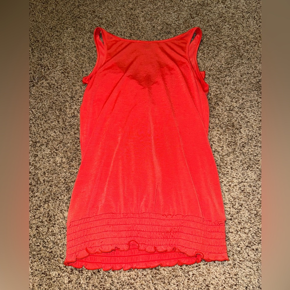 HeartSoul Red Ruffle Tank Top - Picture 2 of 4